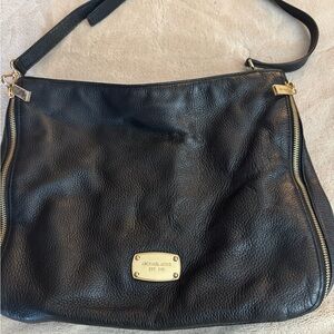 Michael Kors Black Leather Shoulder Bag